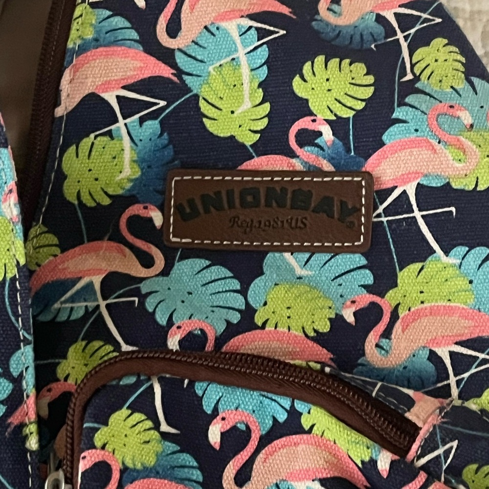 Unionbay Unisex Tropical Cotton Sling Rope Bag Adjustable Strap Pockets College - Picture 6 of 11